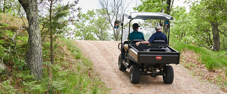 Toro Workman GTX driving uphill