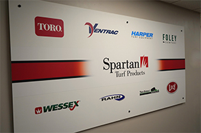 Spartan Turf Wall of brands